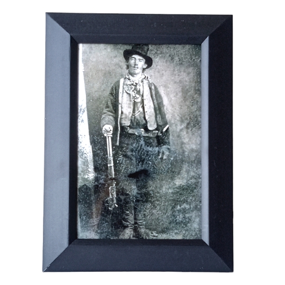 Vintage BADA$$ Billy the kid cowboys wanted sign horses Western country cowboy